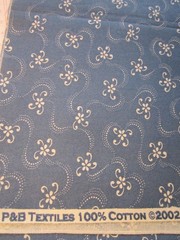 F7144, Colonial Blue, P & B Textiles, 1/3 yard,