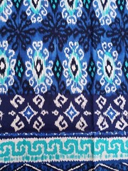 Michael Miller Fabric Yasmin Blue Ikat Border 1 Yard x 44″ CX5541