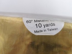 Home Sweet Home Gold 60″ By 10 Yard Metallic Lame For Crafts And Decoration