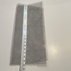 Vintage Millinery Hat Mesh Fabric See Through Big Hole Fish Net Veil 9” x 80”
