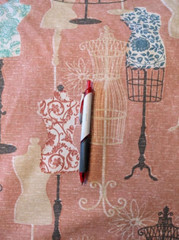 Bryant Vanity pink Cotton fabric victorian Dressmaker Form Mannequin 1.5 yards