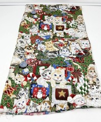 Christmas Cats Kittens Cut Fabric Christmas Holiday Crafts Jenny Newland