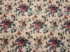 VTG Floral CRANSTON PRINT WORKS Screen Print Polished 100% Cotton BTY