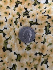 2.8 yd Springs Global US “Belvedere” 100% cotton Quilting fabric Yellow Floral