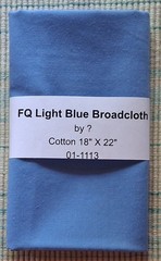 Fat Quarter – Light Blue Broadcloth