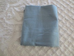 Unused MCG Textiles 100% ACRYLIC 18-Count BLUE AFGHAN CLOTH – 45″ x 58″