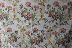 Lee Jofa, Amboise Print on Moire, Showroom Panel, 52″ W X 37″ L, Color Pale Aqua