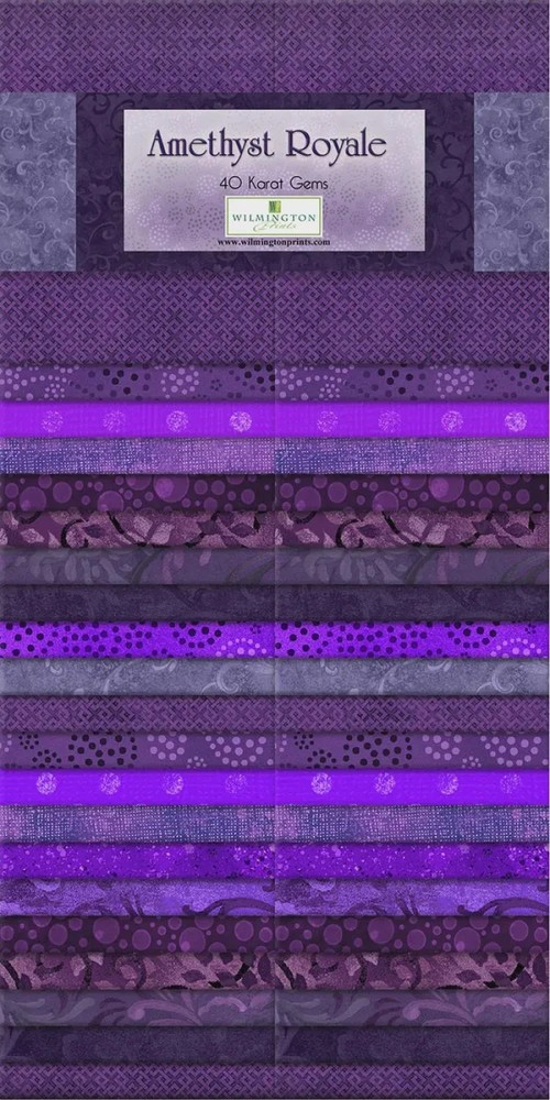 Amethyst Royale ~ 40 2-1/2 Strips ~ Wilmington Prints ~ Shades of Purple