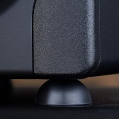 4-Piece Black Silicone Isolation Feet for Amplifiers with Easy Adhesive Install