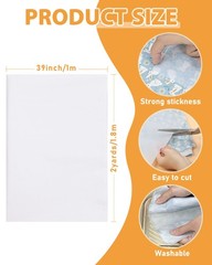 Fusible Interfacing Medium Weight 39×72 For DIY Crafts White