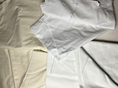 Lot of Solid Color Fabric Remnants – Various Lengths & Textiles, Some Cut – Read