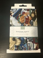 David Textiles 1/2 Yard Precut Cotton Fabric Christmas PUPPIES Dogs Candy Canes