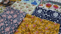 November SALE! 100 Pcs of Cotton MultiColour Fabric Scraps- Quilting/Craft
